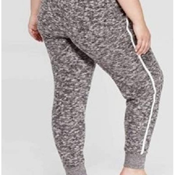 Colsie Plus Size Jogger Charcoal Grey 1X - Picture 3 of 9